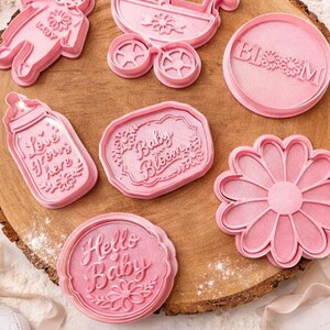 Zestaw foremek do ciastek Baby in Bloom | Kwiatowe pieczenie na baby shower