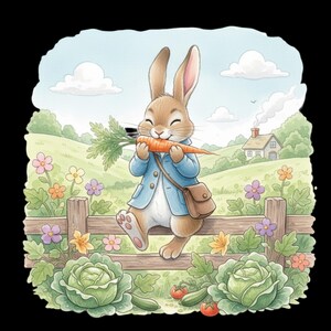 Peter Rabbit Watercolour Animation Peter Rabbit Watercolor Bundle: 100 + PNG Digital Designs - Etsy