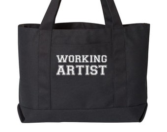 Working Artist - Boat Tote (Washed Black)
