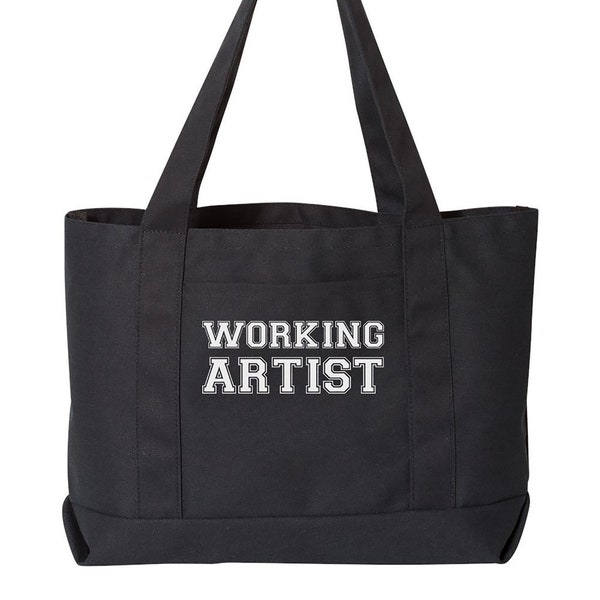 Working Artist - Boat Tote (Washed Black)