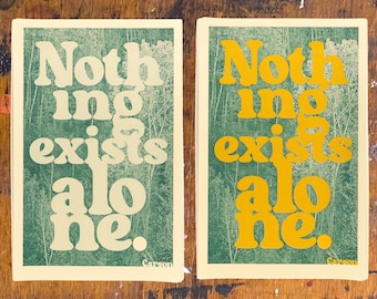 Nada existe solo, Carson (15% donado: Serie Somos Naturaleza - Risograph)