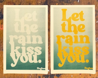 Deja que la lluvia te bese, Hughes (15% donado: Serie Somos Naturaleza - Risograph)