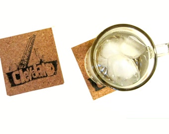 Cleveland Bridges - Cork Coaster Set (Square)