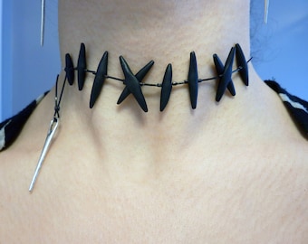 Zombiestygnhalsband - Halloween-illusionshalsband