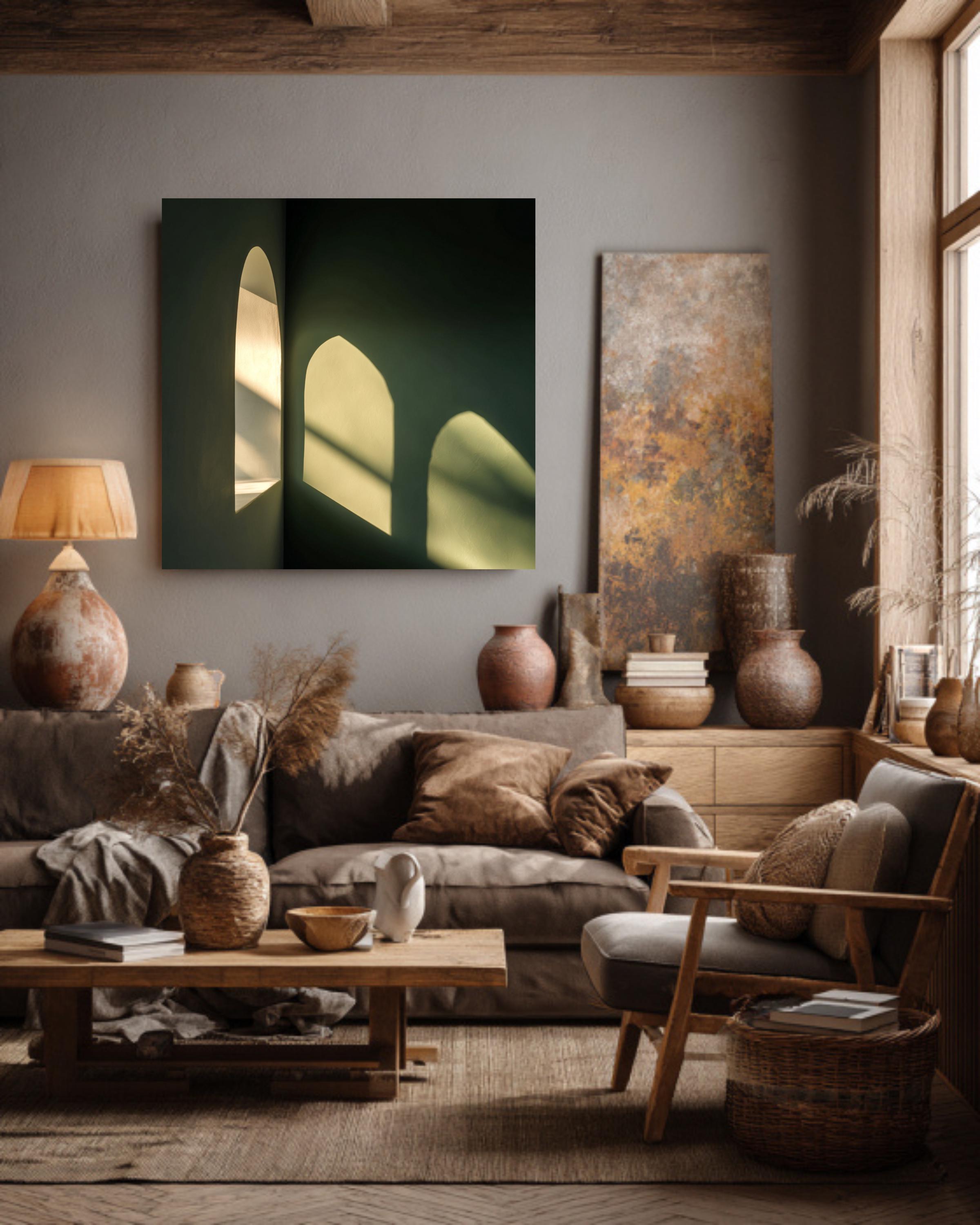 Arched Window Shadow Wall Art Minimalist Architectural Shadow Print ...