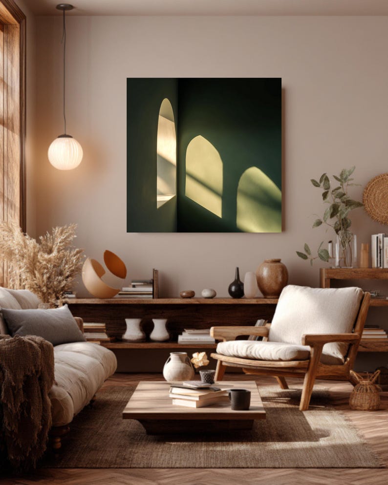 Arched Window Shadow Wall Art Minimalist Architectural Shadow Print ...