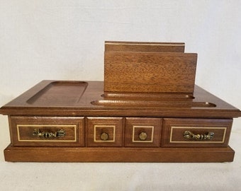 Gentlemen Catch All Tray Mechanical Men/'s Valet Box Wooden Jewelry Box Gentlemen/'s Vintage Valet Box Upcycled Jewelry Box,
