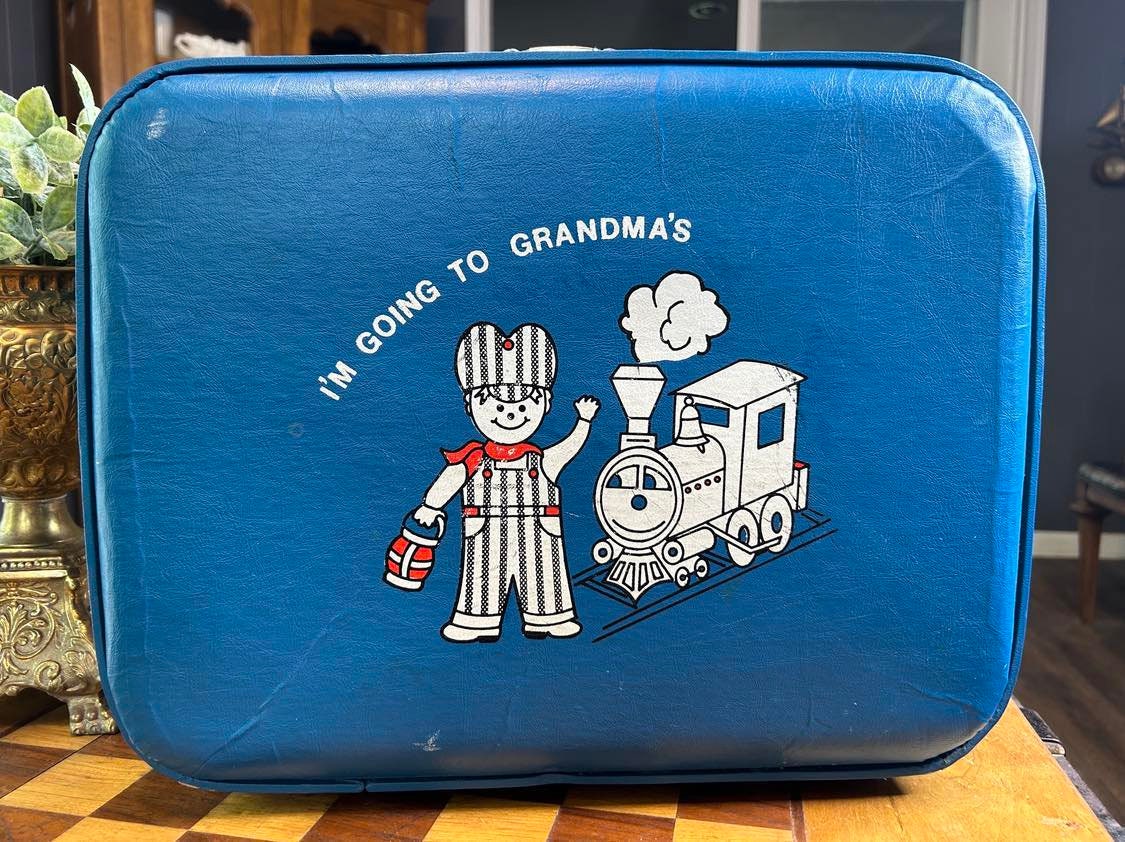 Going to grandma and grandpa's suitcase on sale