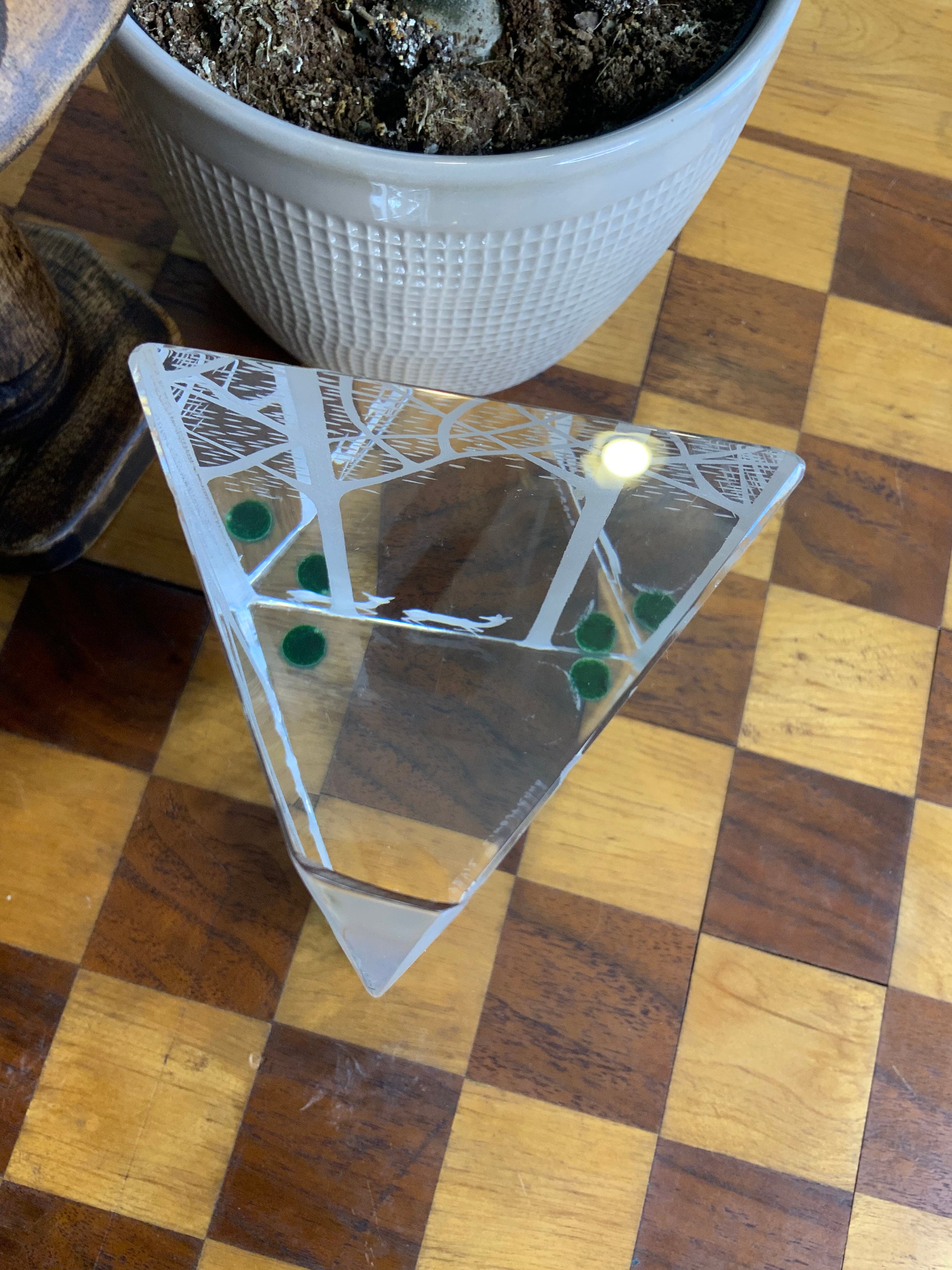 Kosta Boda in the style of Dreutler, Sculpted Optical Art