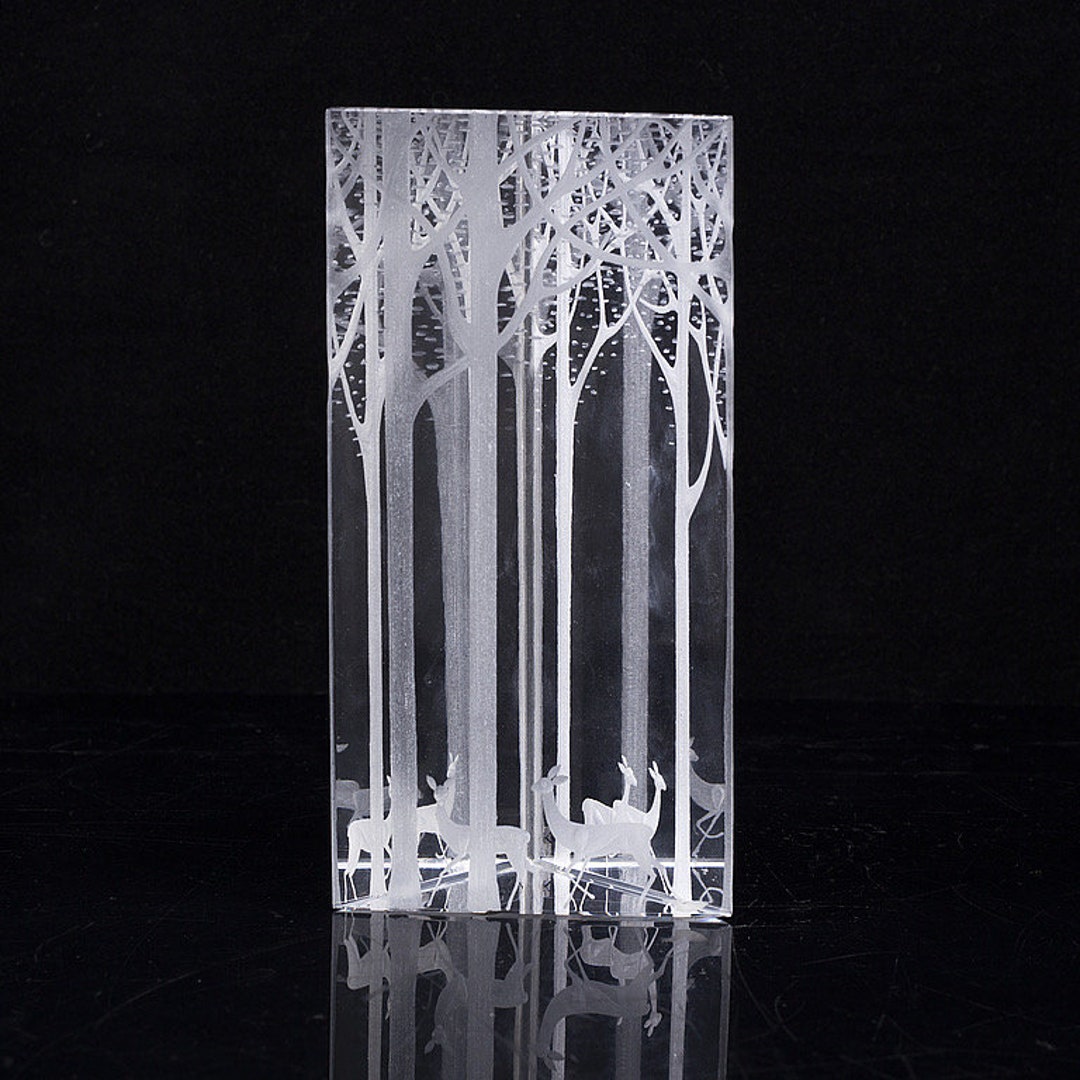 Vintage Sweden Kosta Boda 『Teardrop』 Kosta Boda Etched Glass Vase - Etsy