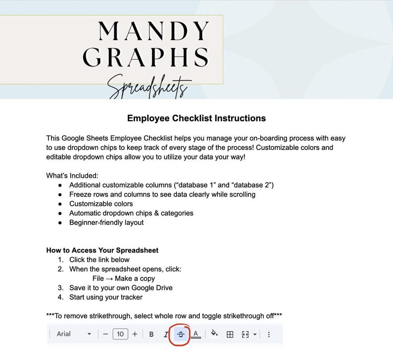 Employee Checklist Template - Google Sheets Employee Onboarding Tracker ...