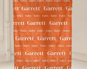 Personalized Baby Name Blanket, Custom Minky Nursery Throw, Newborn Gift, Cozy Coming Home Gift