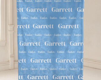 Personalized Plush Baby Blanket, Custom Name Blanket, Newborn Gift, Baby Shower Gift