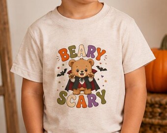 Beary Scary Halloween Bear Tee | Toddler Unisex Shirt