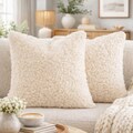Teddy Bouclé Pillow Cover: Soft Textured Cozy Cushion for Sofa, Bed product logo