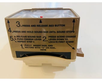 Vintage GAF Talking View-Master Projector Soundbar mit Licht & Lautsprecher 1970er Jahre