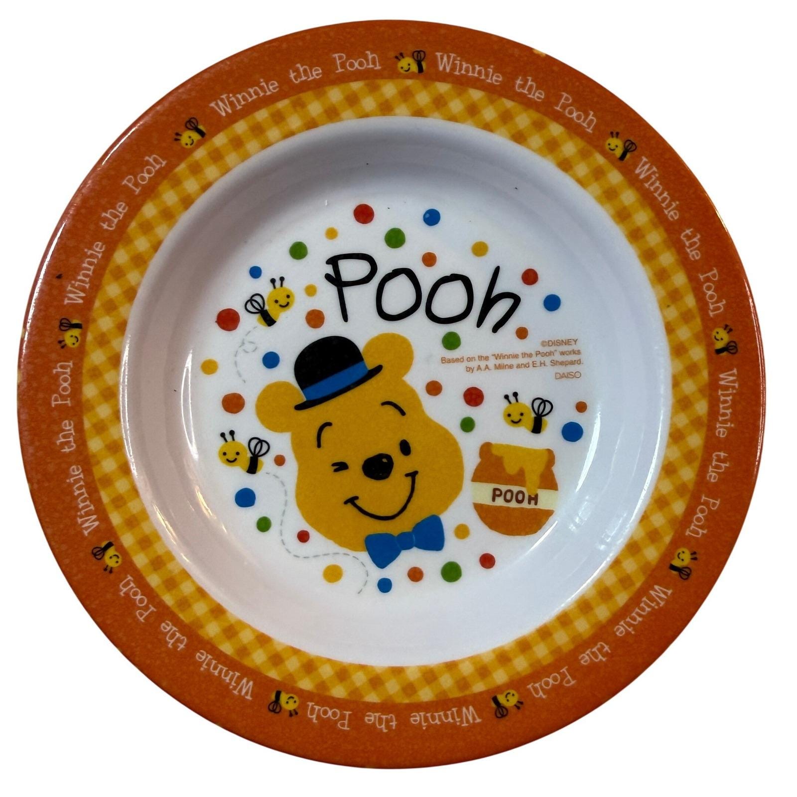 Winnie the Pooh Melamine Plate - Etsy Canada