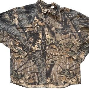 Vintage Mossy Oak Camo Button Up Shirt XL Workwear Y2K Gorpcore Hunting OG Camo image 2