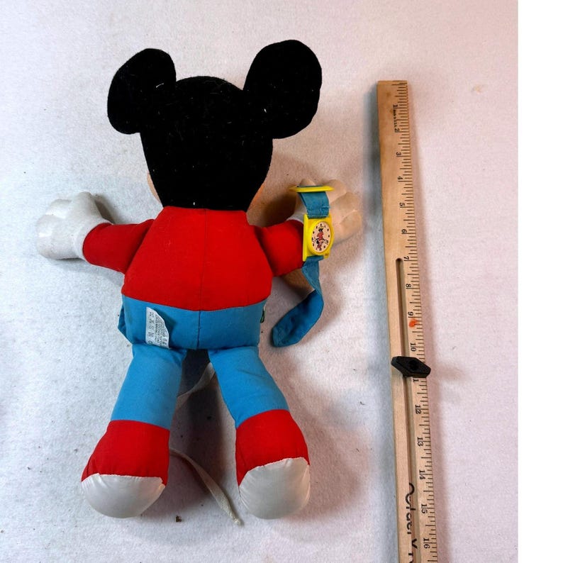 Vintage Disney Mickey Mouse Dress Up Learning Plush Activity Edu Toy 1990s image 7