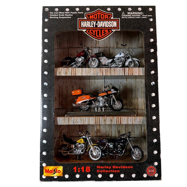 Vintage Harley Davidson Collectible Set Of 5 Maisto 1:18 2000 Motorcycle UNOPEN