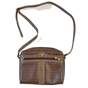 Valentino Purse Women VINTAGE Crossbody Monogram Quiet Luxury Handbag Made Italy image 1