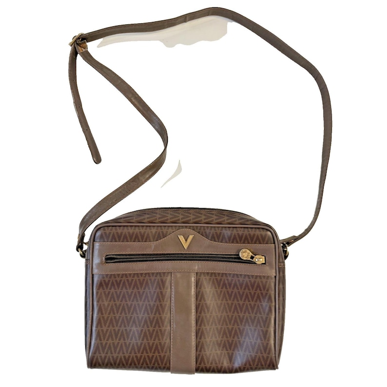 Valentino Purse Women VINTAGE Crossbody Monogram Quiet Luxury Handbag Made Italy image 1