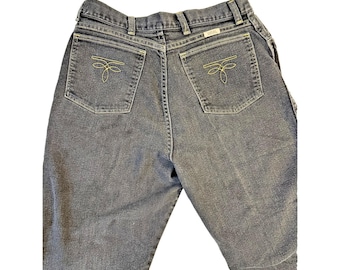 Vintage 90er Jahre Western Jeans Jugend Jungen 30x26 Schwarz Tapered Fit 5 Pocket Denim USA