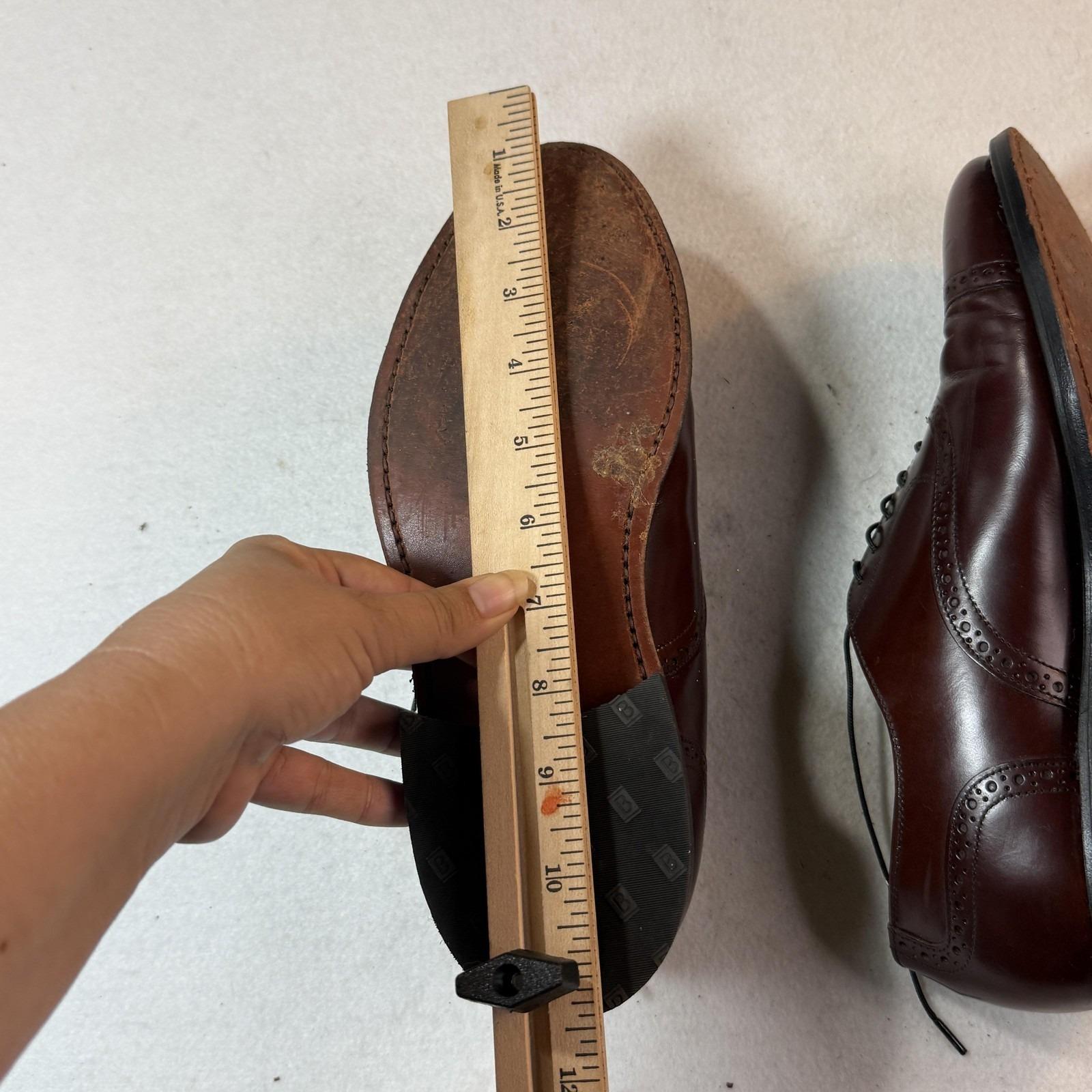 Vintage Bostonian Oxblood Dress Shoes Mens Size 8‎ Leather Wingtip Oxford USA Vintage Bostonian Men main image 4