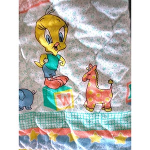 ヴィンテージ トゥイーティー ブランケット Tweety Bird Blanket Vintage Quilt - Etsy
