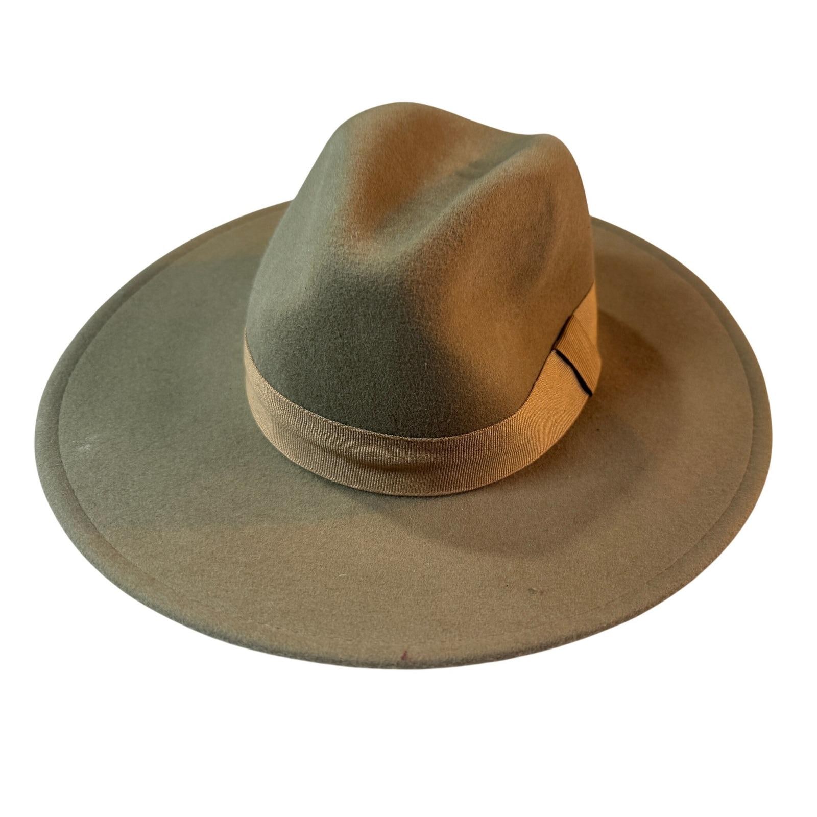 NWT Boho Concho Belted Tan Camel Wide Brimmed Hat Camel Wide Brim Hat - Etsy main image 4