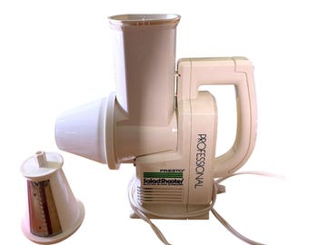 Cortadora y trituradora eléctrica profesional Vintage Presto SaladShooter Modelo 0297003