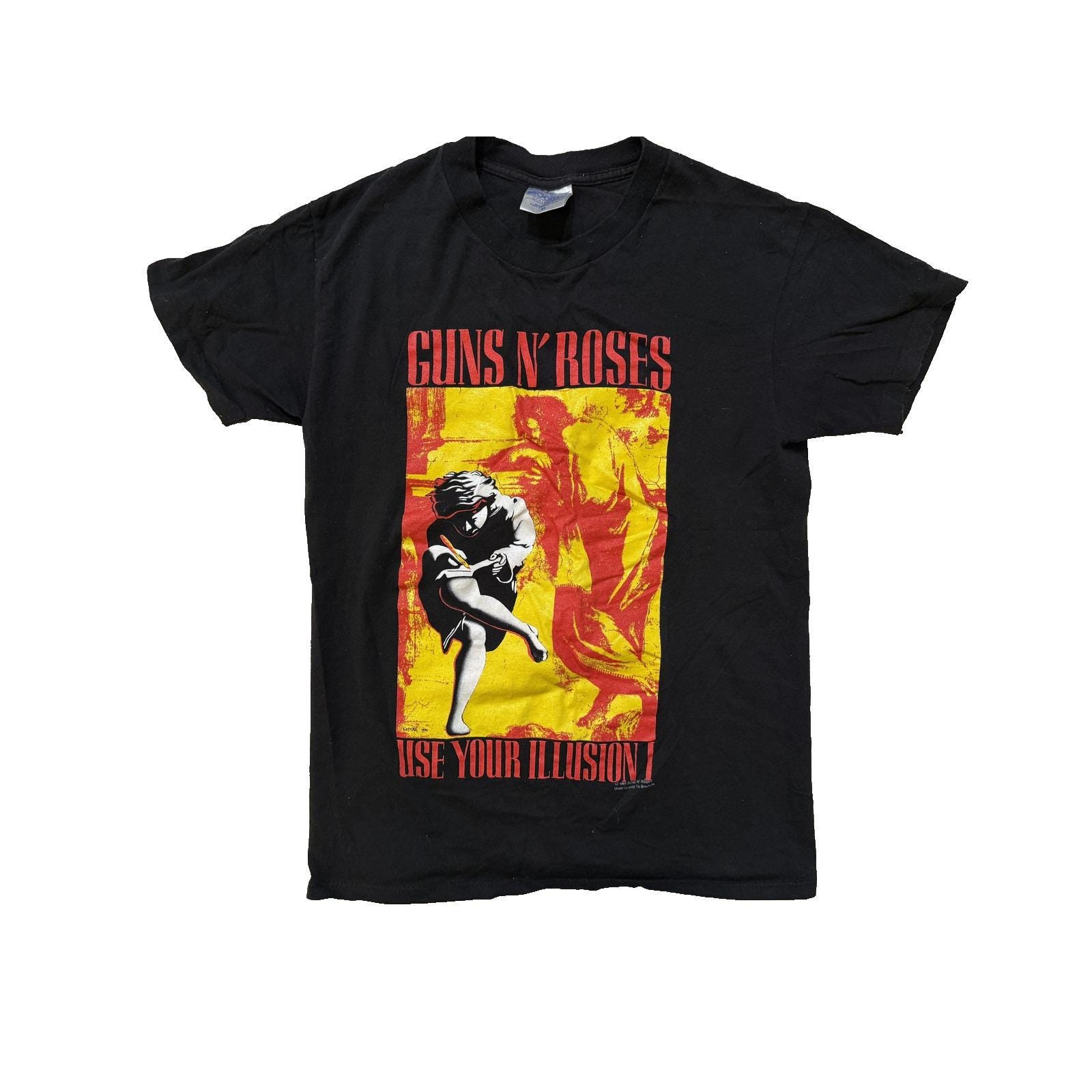 Vintage 90s Guns N Roses Shirt Mens Medium Black Use Your Illusion