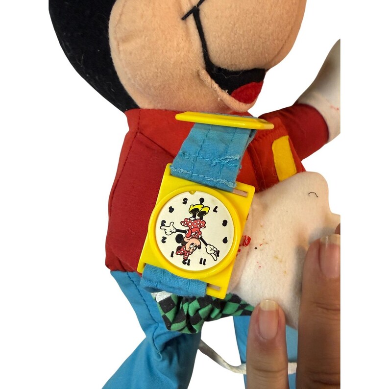 Vintage Disney Mickey Mouse Dress Up Learning Plush Activity Edu Toy 1990s image 5