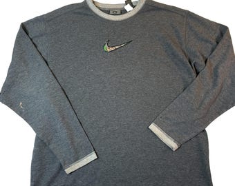 Nike REI Anime Collab Shirt Herren XL Gestickt Swoosh Y2K Streetwear SELTEN