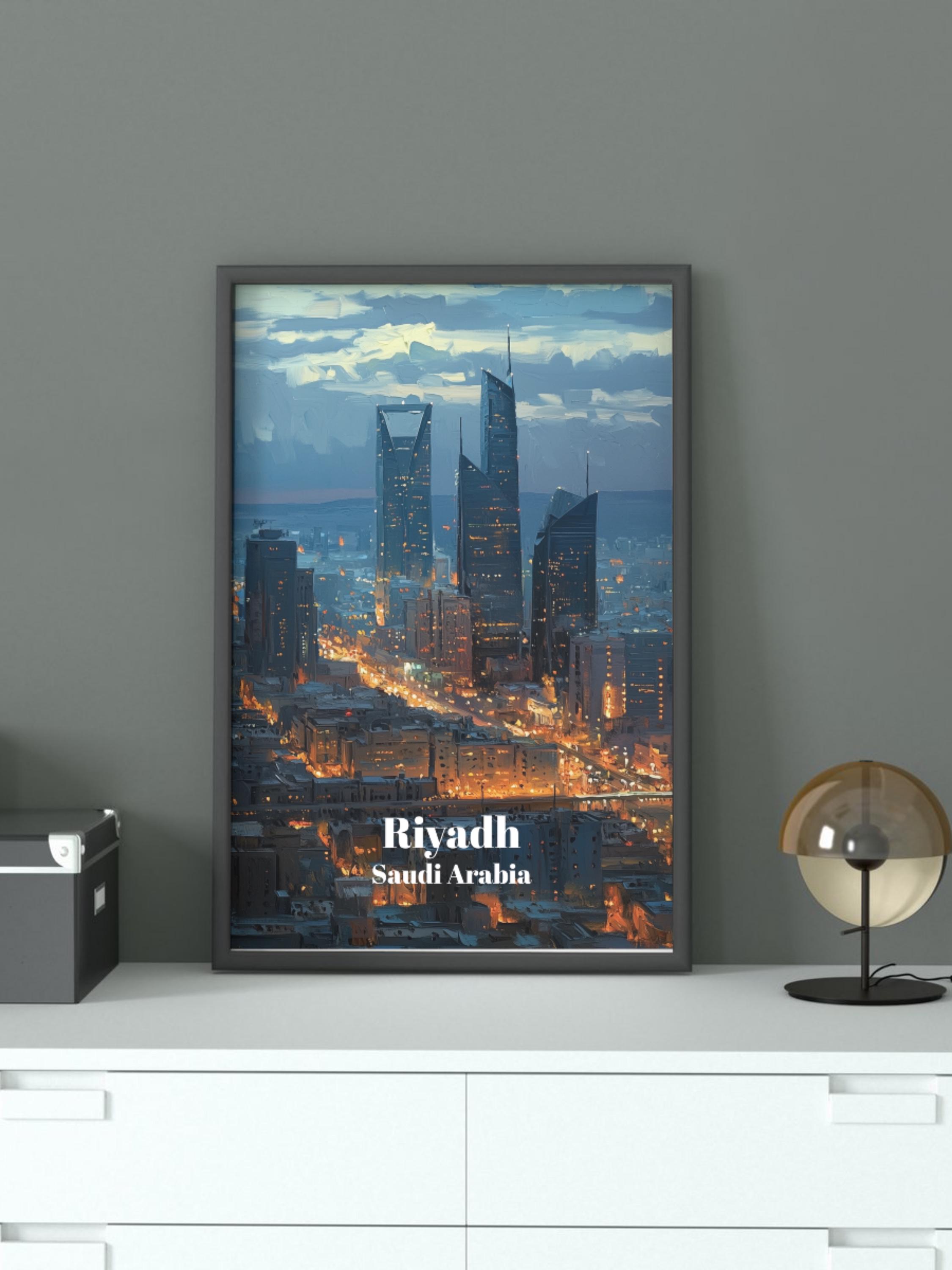 Riyadh Saudi Arabia Travel Poster - Travel Poster - Saudi Arabia Poster ...