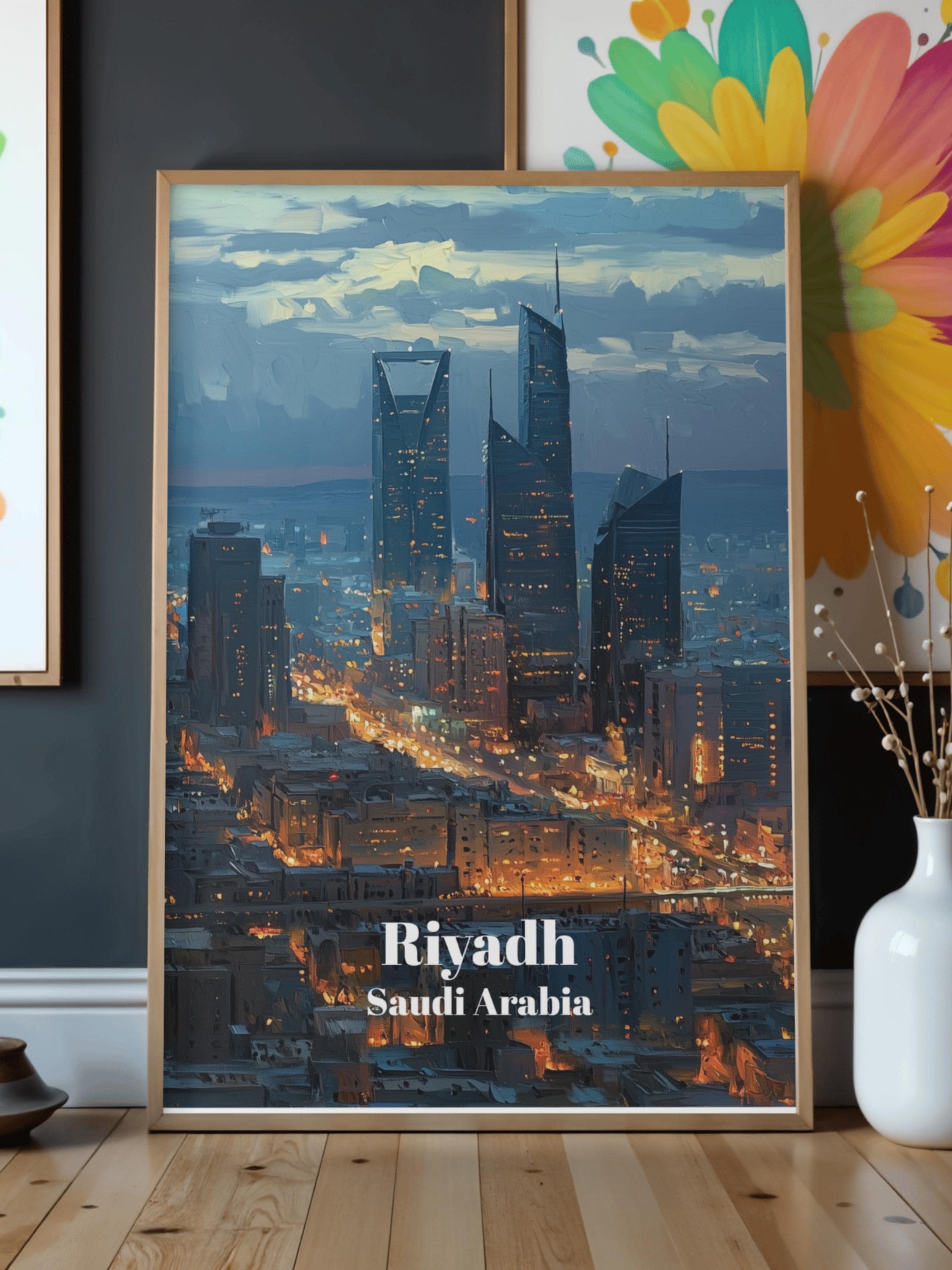 Riyadh Saudi Arabia Travel Poster - Travel Poster - Saudi Arabia Poster ...