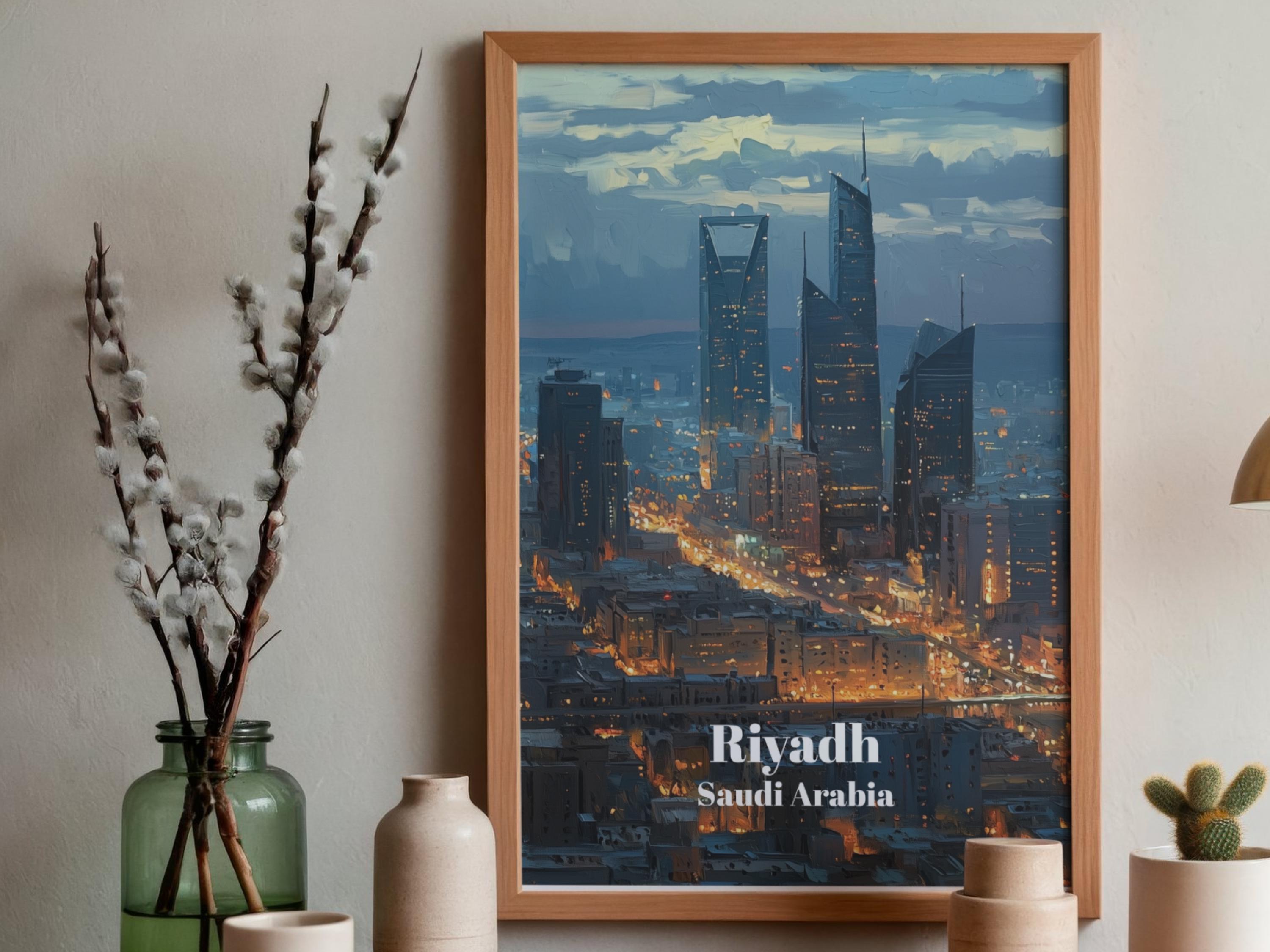 Riyadh Saudi Arabia Travel Poster - Travel Poster - Saudi Arabia Poster ...