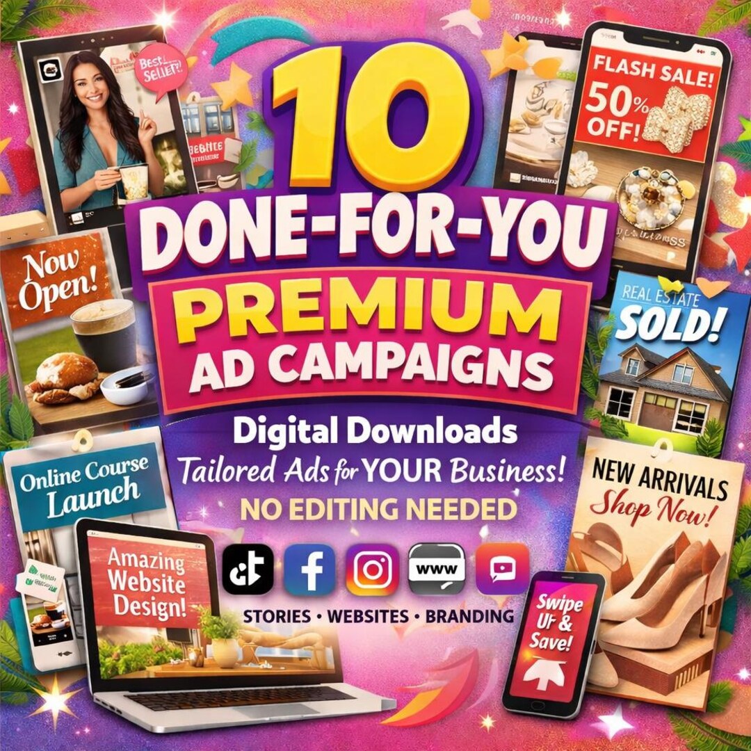 10 Custom Done for You Premium Ad Campaigns | Tailored to Your Business ...