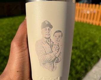 Birthday Gift Photo Yeti Tumbler - Personalized Gift 20oz 30oz Custom Picture Water Bottle