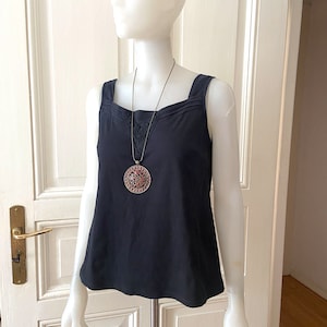Vintage Black Cotton Retro Top - Etsy