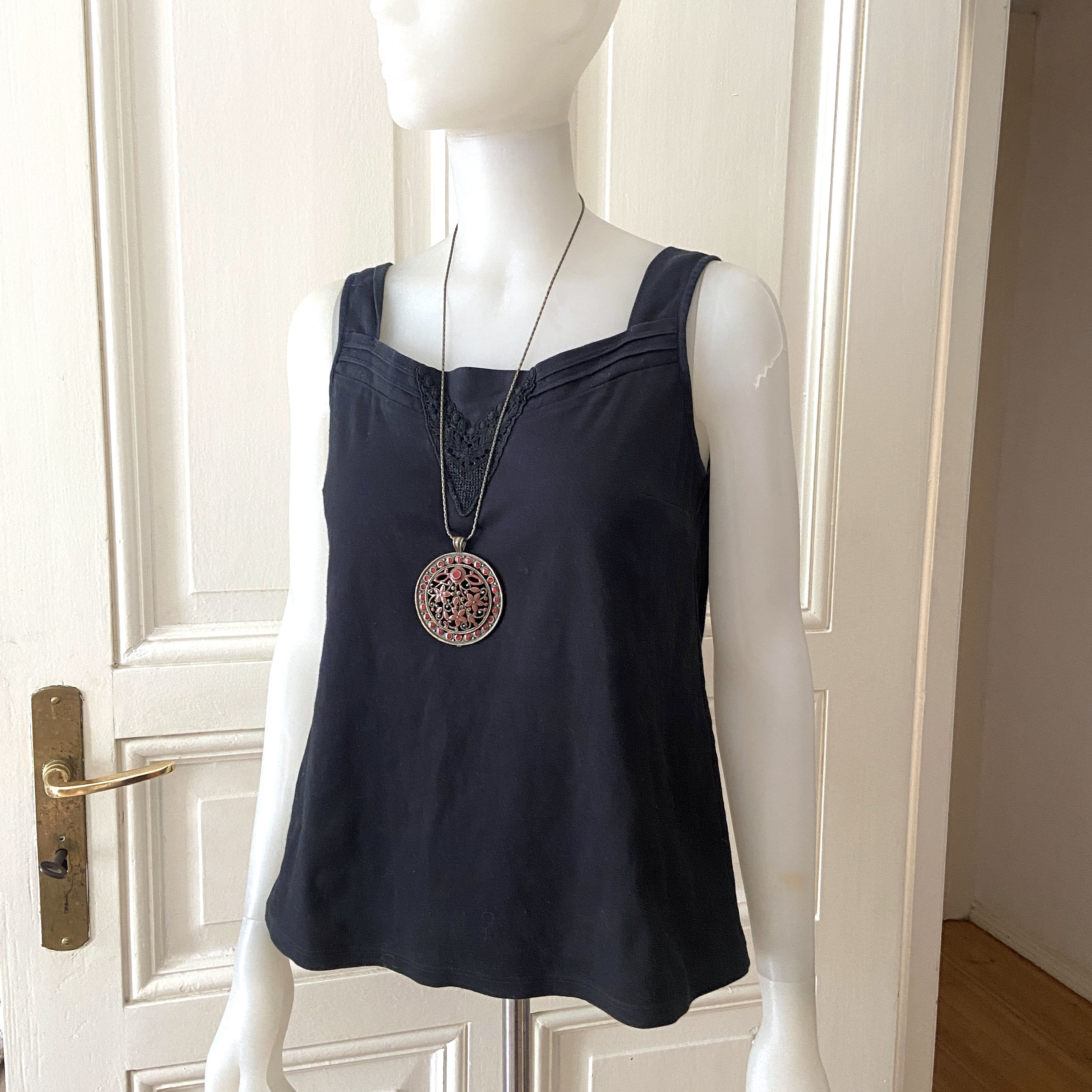 Vintage Black Cotton Retro Top - Etsy