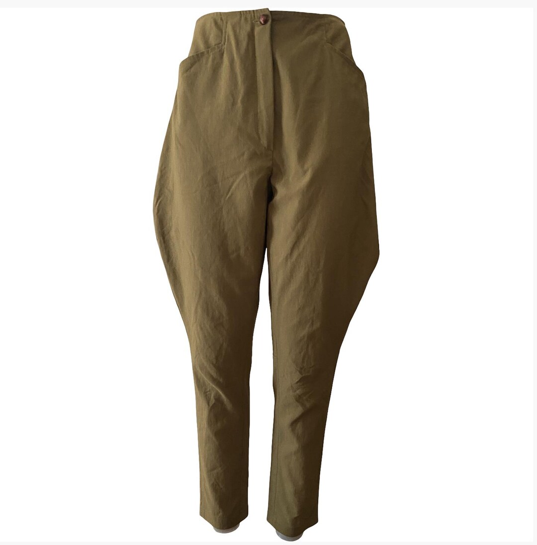 Vintage 80s High-waisted Safari Plunder Pants — Women's Jodhpurs