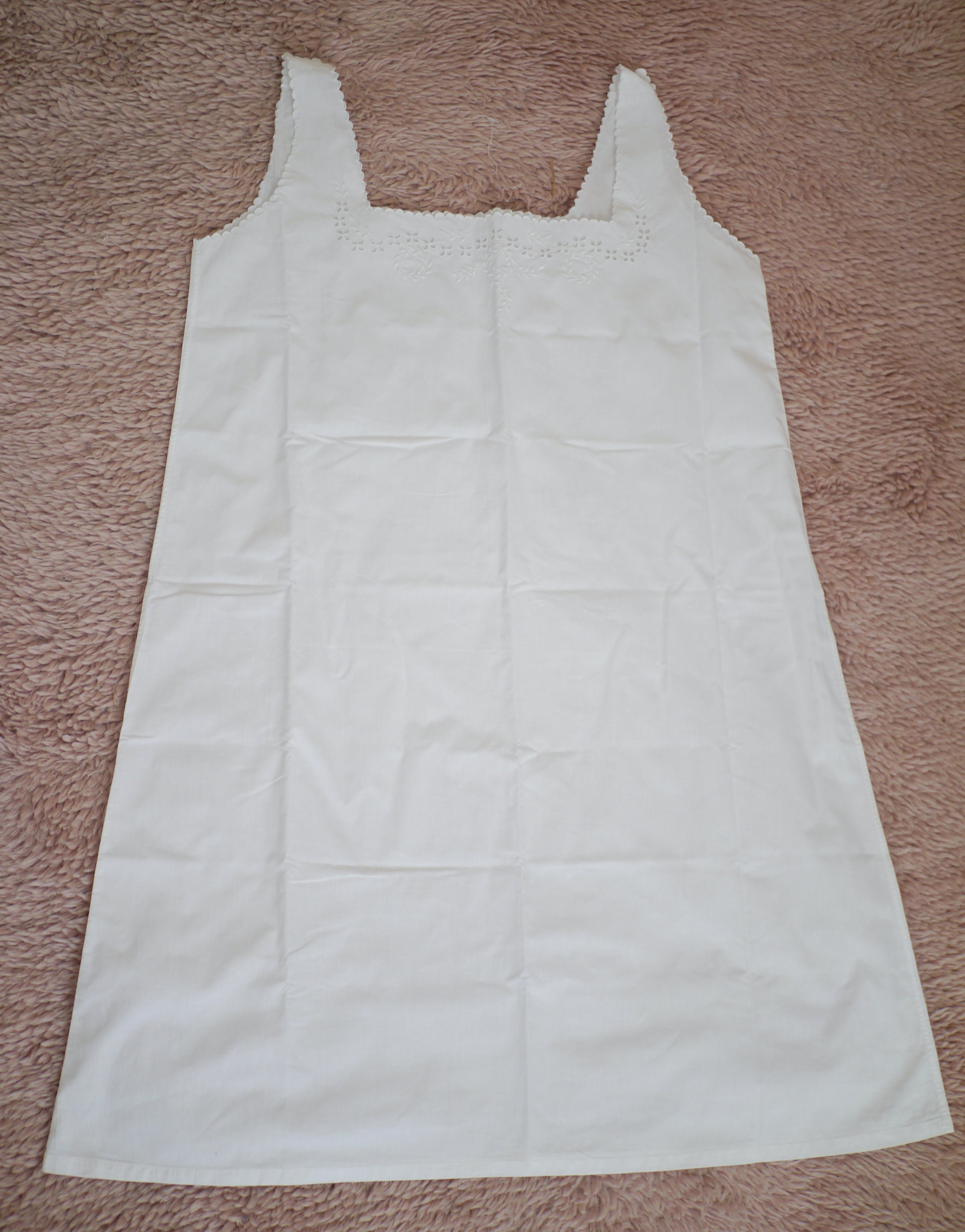 Antikes weißes Baumwollkleid mit Häkelspitze / Boho | Etsy