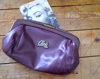 ANNI '70 POUCH BAG bordeaux, pochette vintage da donna/custodia per occhiali