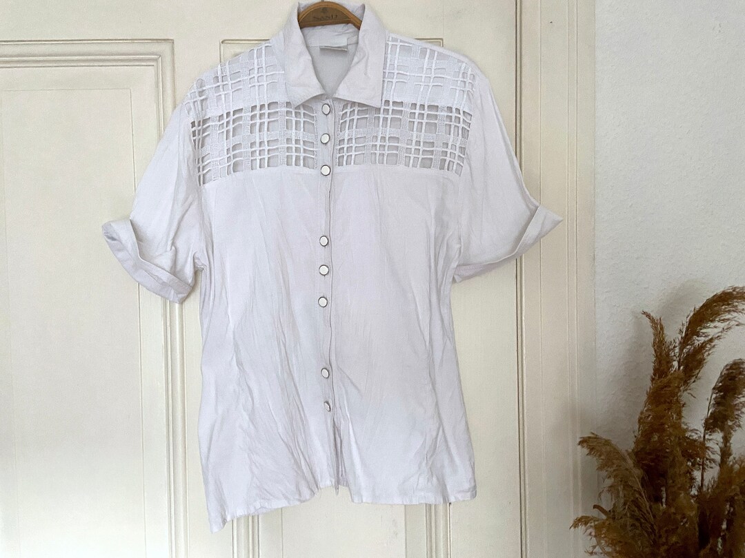 UND WAIST BLOUSING BLOUSE ホワイト