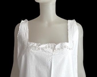 French Antique cotton country DRESS