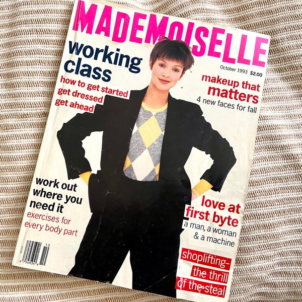 Mademoiselle 1993, US Ausgabe, Vintage Fashion Glamour Magazine