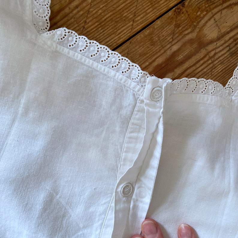 Antique Cotton Night DRESS/ Victorian Boho Shift - The Jasmine Dress image 10