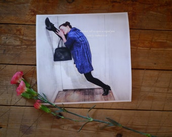 Royal stunning Colored Fine Art Photography print, 20cm x 20cm / inspirational wall art, dance vintage fashion Ballet