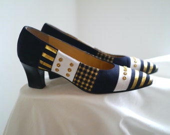 80s pumps / mid heels vintage glamour  / vintage size 36,5